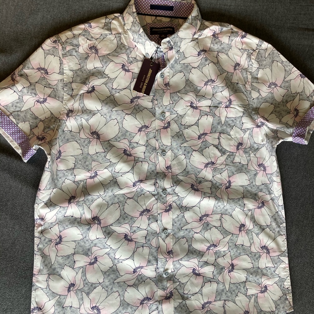 Johnston & Murphy SS button up NWT